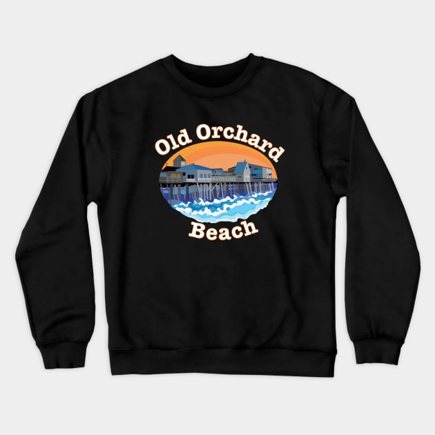 Old Orchard Beach Crewneck Sweatshirt by ACGraphics